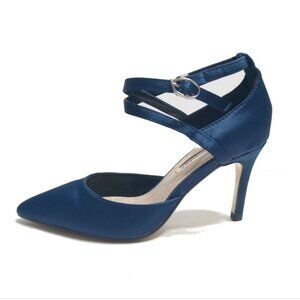 Petite Blue Satin Pump